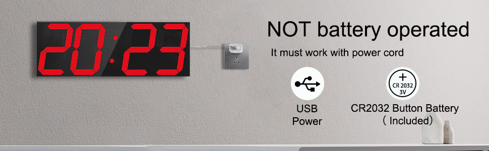 digital wall clock