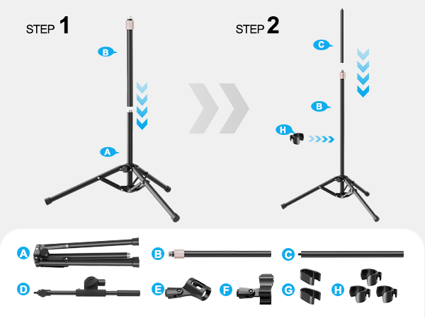 Microphone Stand Installation Steps