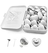 MQUPIN Duvet Cover Clips, 16Pcs Heart Duvet Pins Keep Comforter from Shifting Duvet Cover Holding...