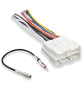 Radio Wiring Harness with Antenna Adapter Plug & Color Coded Wires Compatible with 1989-2002 Chev...