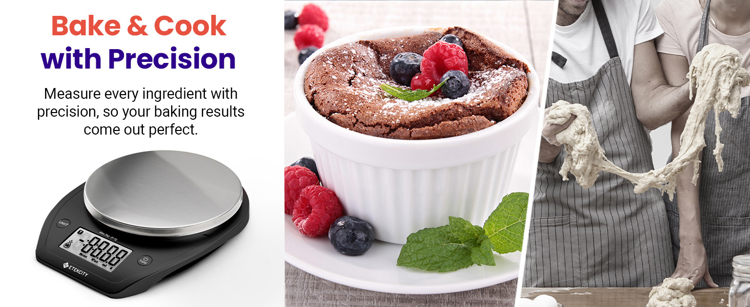 Precision makes your baking yummy without failure, say goodbye to baking fails.