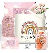 Nurse Christmas Gift Set 16oz Glass Cup Work Tote Bag Box for Women Nurses - Appreciation, Thank ...