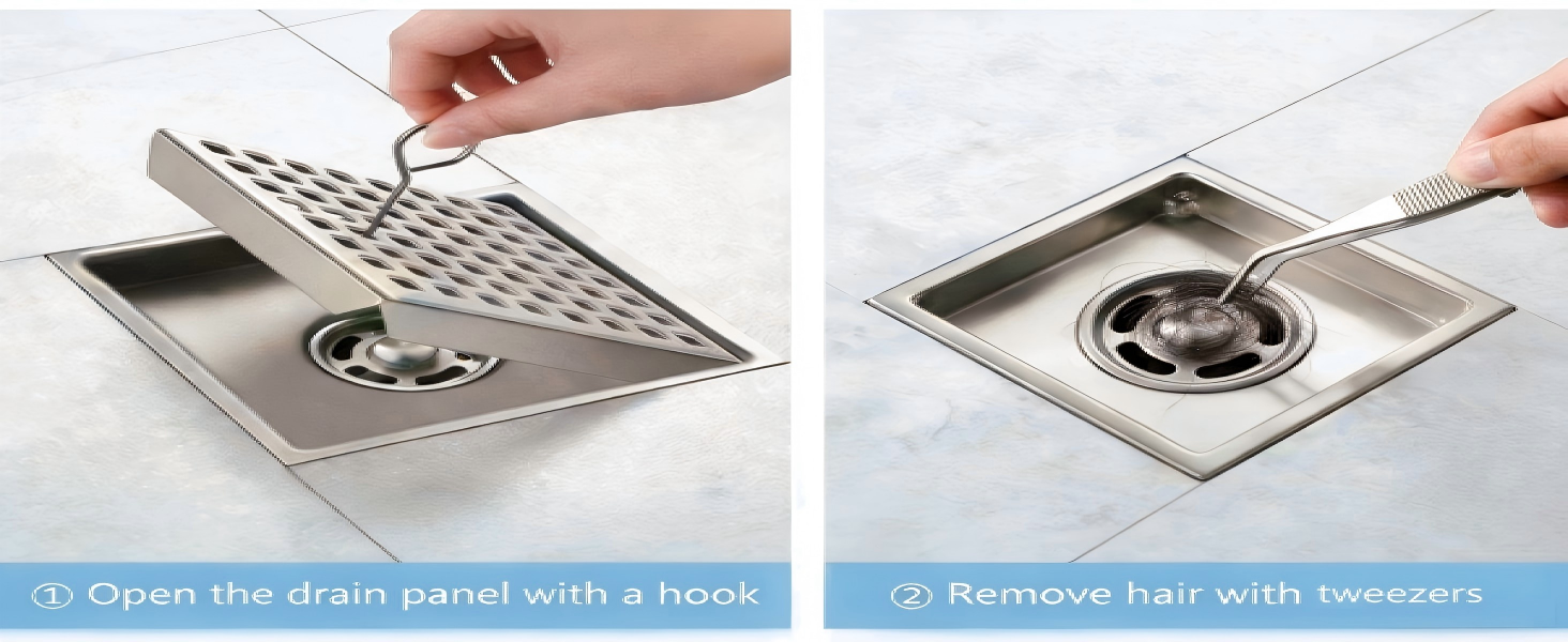 Easy Cleaning with Hook & Tweezers