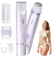 Fanovae 2-in-1 Bikini Trimmer for Women – Dual Head Electric Shaver for Pubic, Facial & Body Hair...