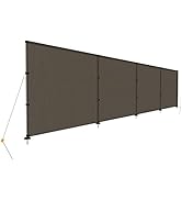Windscreen4less Outdoor Privacy Fence Fencing Kit for Dog Pool Deck Backyard Fence with Fabric St...