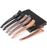 Sndyi Neutral Hair Clips - Hair Clips for Styling Sectioning, Non Slip Duck Billed Hair Clips wit...