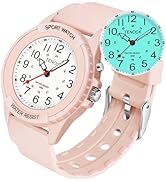 TENOCK Waterproof Nurse Watch for Medical Professionals Students Women Men, Night Light, 12/24 Ho...