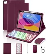 EAMPANG Case with Keyboard Mouse for iPad A16 11th/10th Generation Air 11 | inch M4/M3/M2 Air 5th...