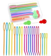 Bupete 25 Pcs Yarn Needles Set, Tapestry Needle, Crochet Needle for Yarn, Darning Needle Plastic ...