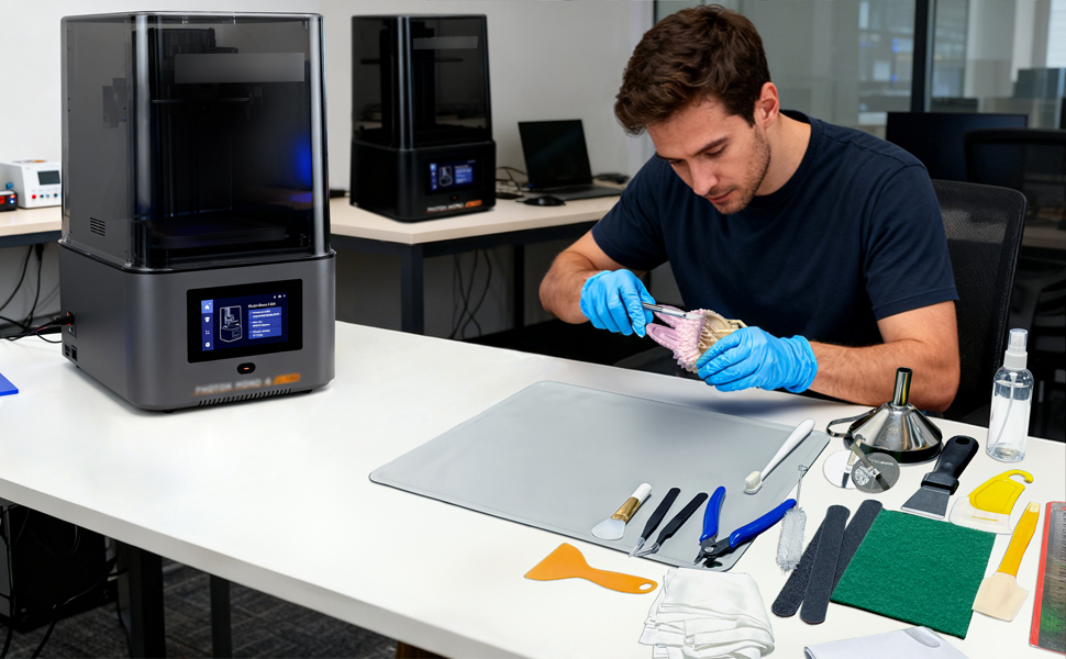 52-Piece Resin 3D Printer Accessory Set