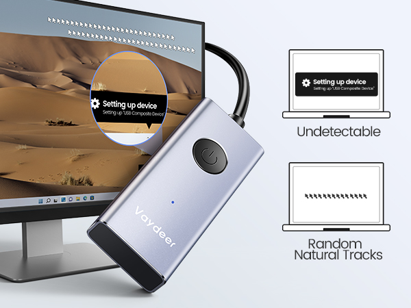 Undetectable mouse jiggler mover