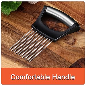 Bench Scraper Dough Cutter Onion Holder Slicing Chopper Protective Cover Handle Stainless Steel