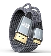 ZeniKon 4K Display Port to Mini HDMI Cable 6.6FT, DP to Mini HDMI Cable | 4K@60Hz/2K@120Hz/1080P ...
