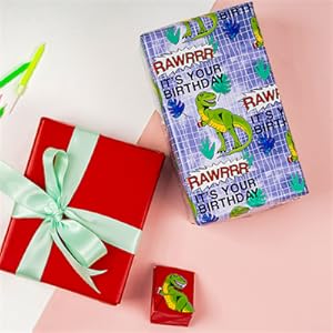 Dinosaur wrapping paper