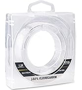 Sougayilang Fluorocarbon Fishing Line - 100% Pure Fluorocarbon Leader 80Yds, Materials from Japan...