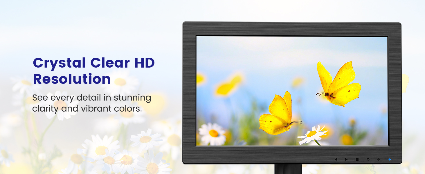 Eyoyo EM116DF 12 Small Monitor Mini LED Screen 1366x768 HD Resolution Video Monitors