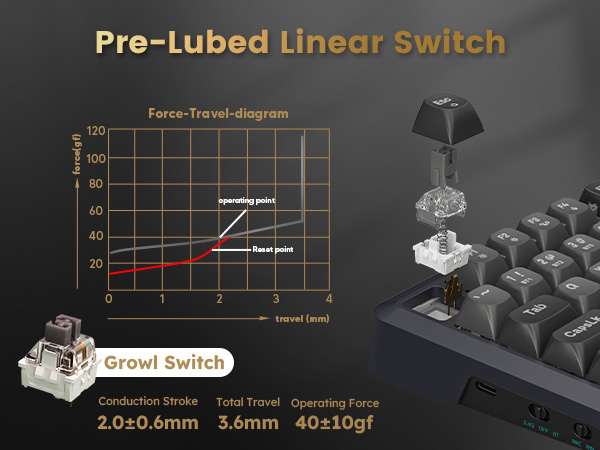 pre lubed linear switch