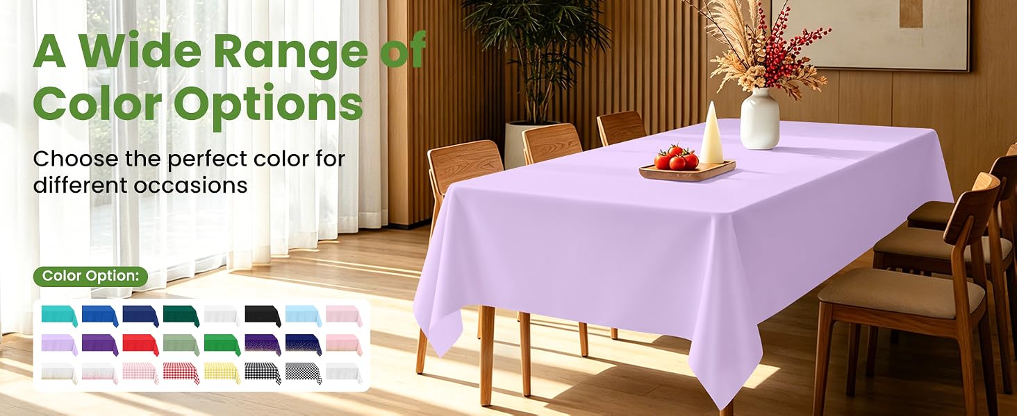 lilac tablecloth