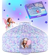 Skywin Air Tent Fort Playhouse for Kids (Mermaid) - Inflatable Kids Fort Sets Up and Stores Away ...