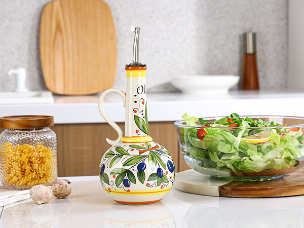 olive oil dispenser bottle ceramic
