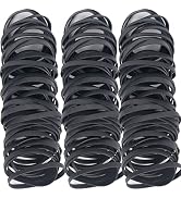 AIWOQI Rubber Bands Size #64 Approximately 120 Elastic Rubber Band Black Rubber Bands for Office ...