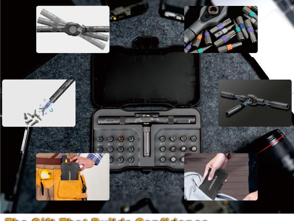 24-in-1 Mini Magnetic Ratchet Screwdriver Set
