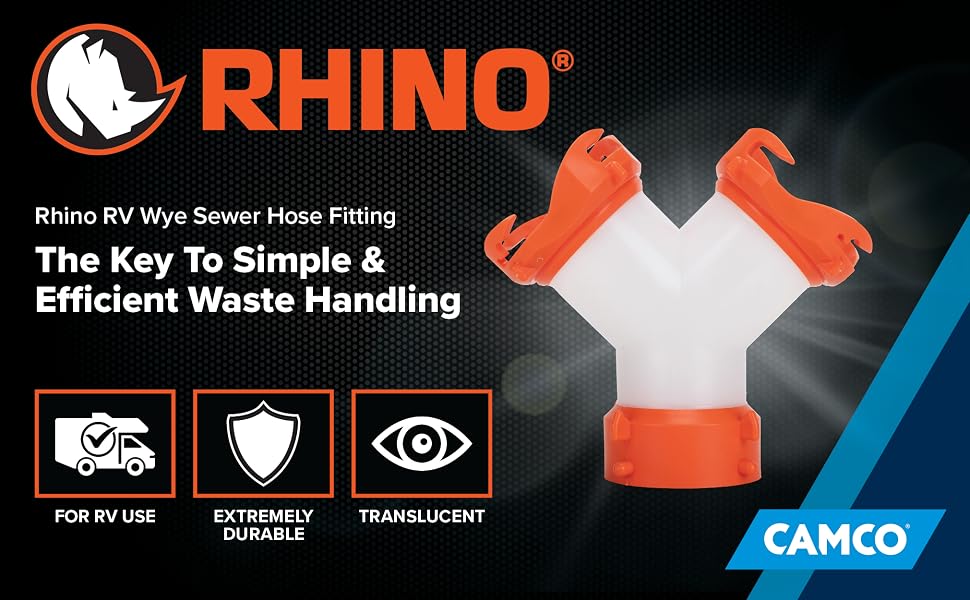 Camco Rhino; rv sewer hoses; sewer hoses; rv hose; camco rv sewer fitting; rv essential; camper