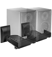 WALI Speaker Wall Mount, Surround Sound Speaker Stand with Adjustable Swivel Tilt Angle, Standard...