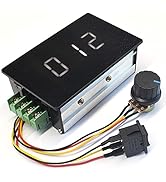 Adjustable Digital display 6-60V 20A PWM DC Brushed Motor Speed Controller Switch Control 12V 24V...