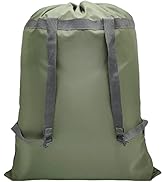 Extra Large Laundry Bag Backpack, Sturdy Heavy Duty Laundry Backpack with Drawstring Closure Adju...