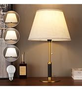 PSDSSHIIS 21" Bedside Lamps for Bedroom Living Room Modern Table Lamp Nightstand Lamp for End Tab...