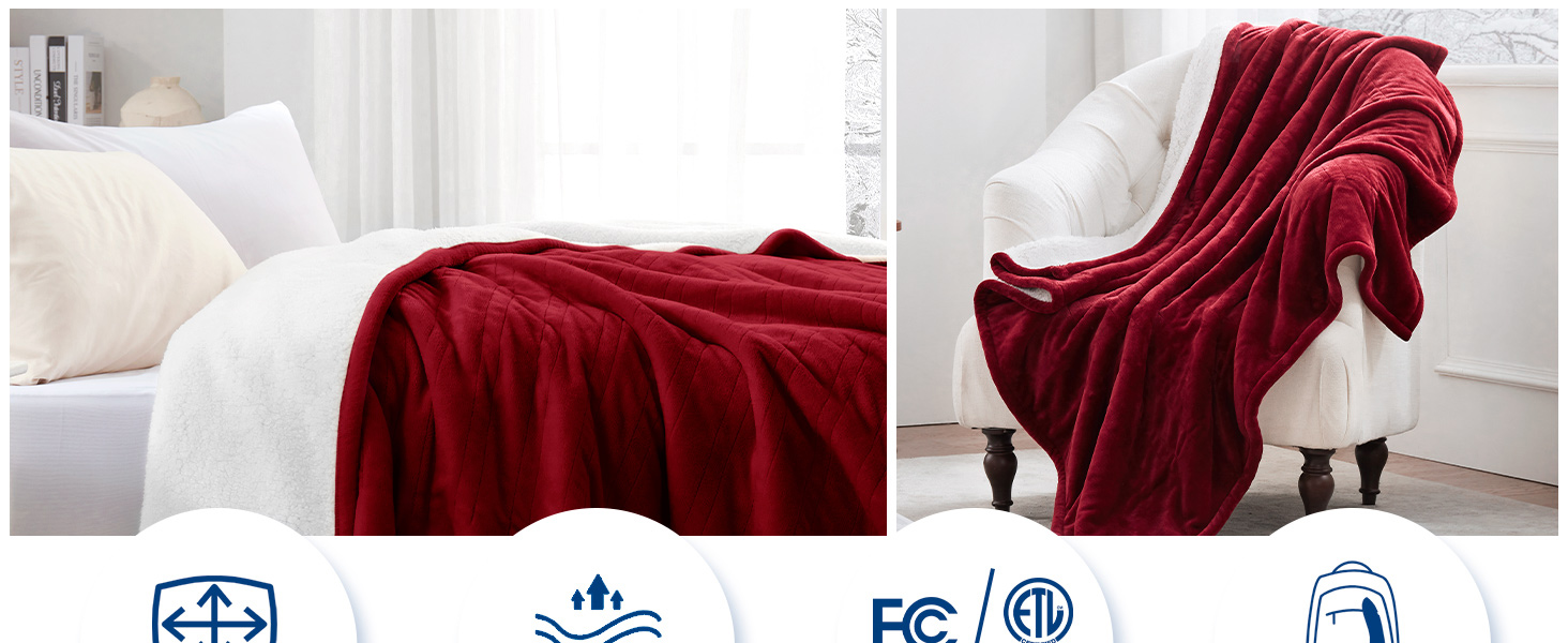 Heated Blanket throw