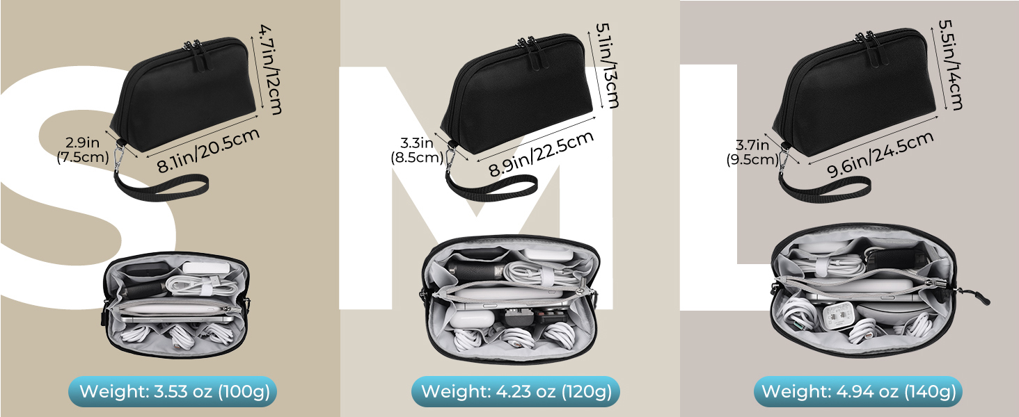 Travel Cable Organizer Pouch Electronic Accessories