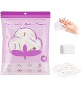 Classycoo XL Compressed Towel Tablets- 50 PCS Disposable Face Towelettes Washcloths Mini Purse Tr...