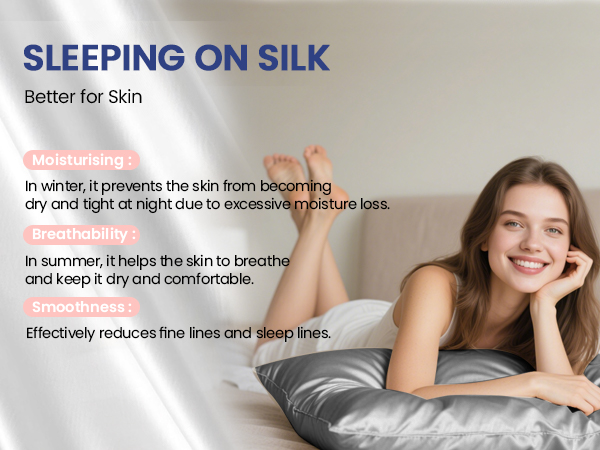 silk pillowcase for sleeping women for hair and face