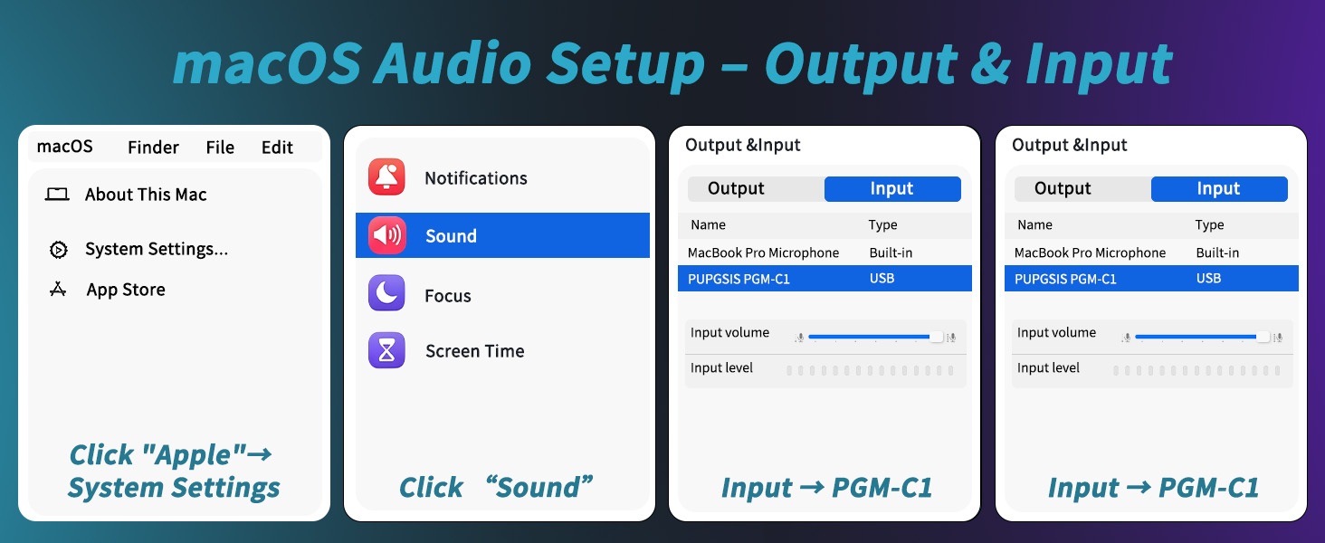 macOs Audio Setup