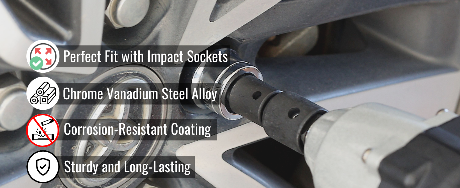 Impact Socket Adapter and Reducer Set