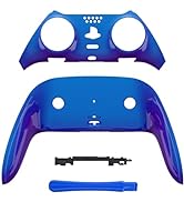 eXtremeRate Top Bottom Decorative Trim Shell Compatible with ps5 Edge Controller DIY Replacement ...