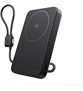 EF ECOFLOW Rapid Mag Power Bank 10,000mAh, Magnetic Portable Charger with Built-in USB-C Cable, F...