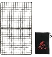 DZRZVD Mini Size Titanium Grill Grate for Backpacking Hiking Outdoor Camping Beach BBQ (Camping F...