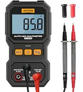 AUTOOL DM202 Mini Digital Multimeter, Auto-Ranging 4000 Counts True RMS NCV Non-Contact Voltage T...