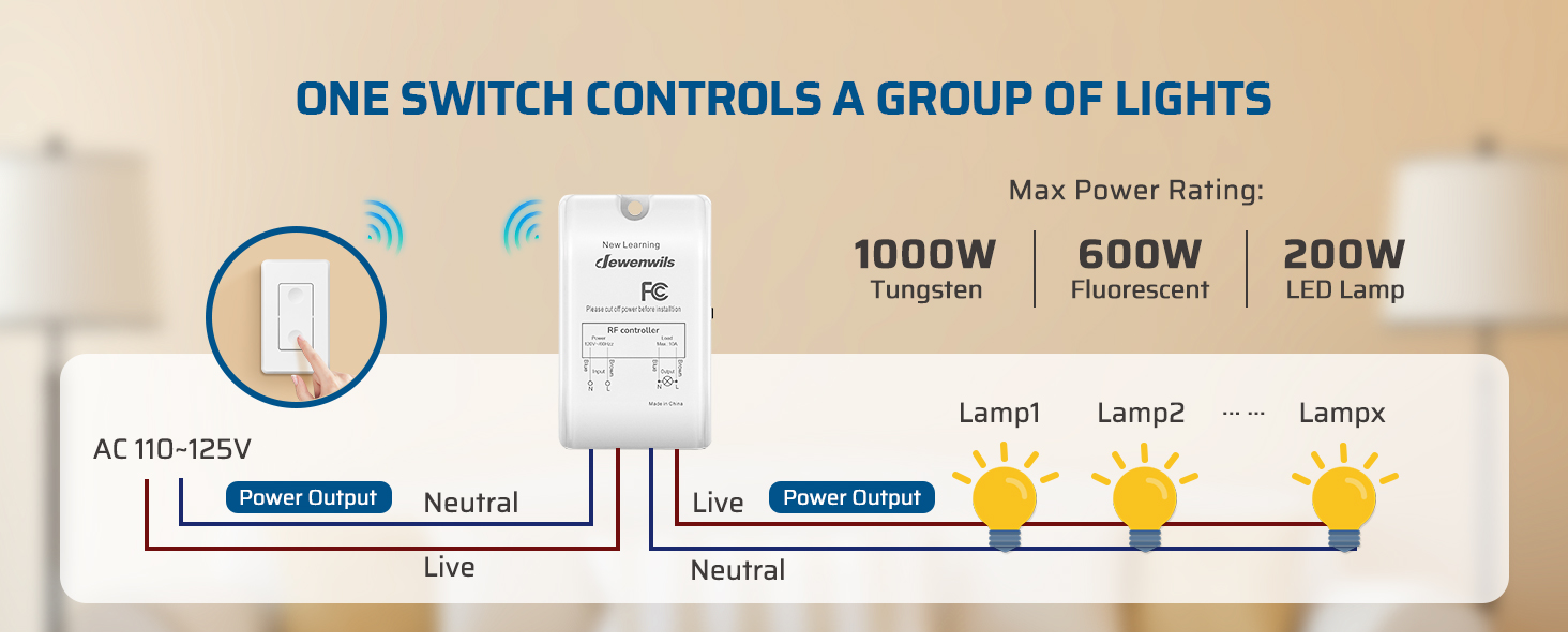 wireless light switch kit