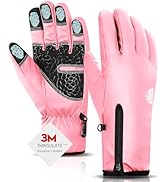 Bruvoalon Y322 Winter Gloves for Men & Women, -10? Touchscreen 5-Layer Thermal Insulated, Windpro...