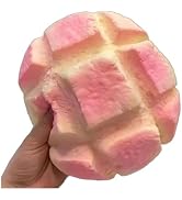 7 Inch Jumbo Bread Squishy, Slow Rising Squishy Toys - Stress Relief Squeeze Toys for Adults, Sti...
