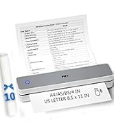 PRT Inkless Portable Printer, Wireless Thermal Printer for Travel Support 8.5"x11" US Letter & A4...