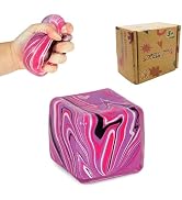 FazaVexior Swirl Maltose Squishy Stress Relief Toys, Marble Squeeze Ice Cube Fidget Toys, Slow Ri...