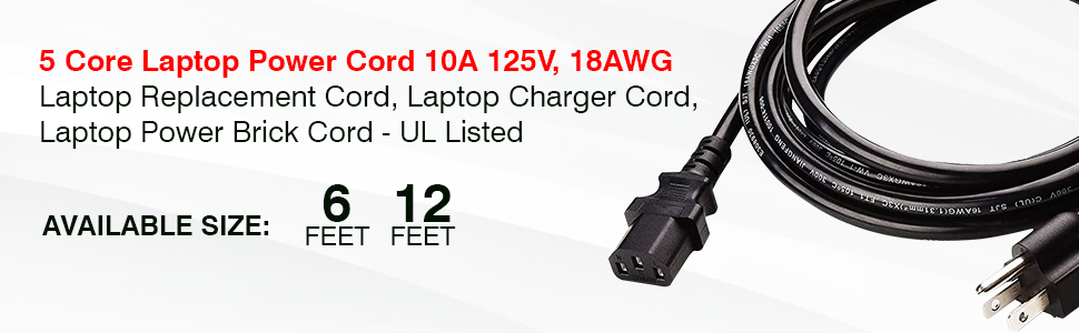 tv power cord, ps4 power cord, Samsung tv power cord, monitor power cable, computer power cord