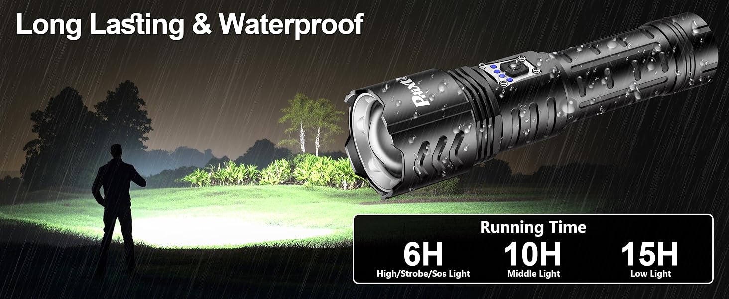 rechargeable flashlights high lumens