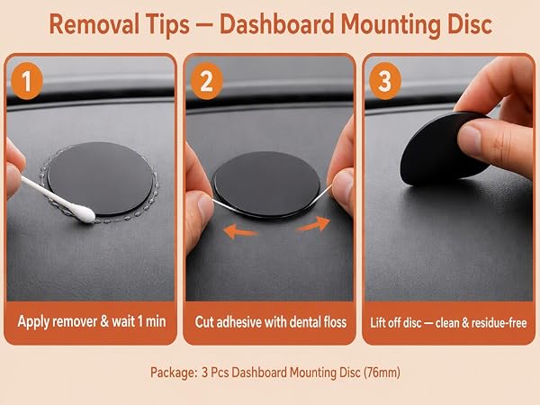 dashboard adhesive for car mount