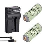 Newmowa NB-9L Replacement Battery (2-Pack) and Portable USB Charger Kit for Canon NB-9L and Canon...